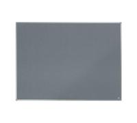 Nobo Felt Noticeboard, 1200 x 900 mm, Aluminium Trim, Corner Wall Mounting, Essence Range, Grey, 1915206