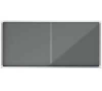 Nobo Premium Plus Felt Lockable Notice Board 27XA4 Grey