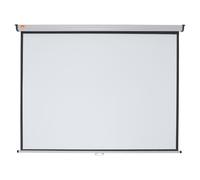 Nobo 4:3 Projection Screen Wall Mounted Matt White Retractable Office Equipment