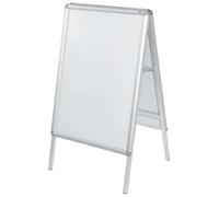 Nobo A Board Snap Frame Poster Display A1 Aluminium Frame Plastic Front Silver 1