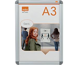 Nobo A3 Silver Aluminium 1902213 33.9 (W) x 1.2 (D) x 46.3 (H) cm