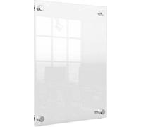 Nobo A4 Acrylic Wall Mounted Poster Frame, Frameless, Through Corner Fixing, Portrait/landscape, Premium Plus, Clear, 1915591