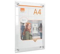 Nobo Transparent Acrylic Removable Mural A4 Poster Holder Clear Kids