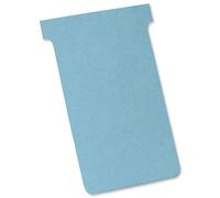 Nobo Card Board Accessory T-Cards in Blister Pack, Size 3, Pack of 100, Blue