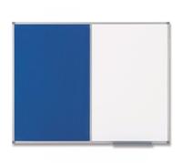 Nobo Classic Combi Blue Felt/Steel noticeboard, 900 x 600mm