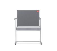 Nobo Mobile Dry Wipe Combi Noticeboard, Magnetic and Felt, 900 X 1200MM