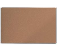 Nobo Cork Notice Board, 1500 x 1000 mm, Aluminium Trim, Self-Healing Cork Surface, Corner Wall Mounting, Premium Plus, Light Brown, 1915182
