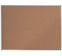 Nobo Cork Noticeboard, 1200 x 900 mm, Aluminium Trim, Corner Wall Mounting, Essence Range, Light Brown, 1903961