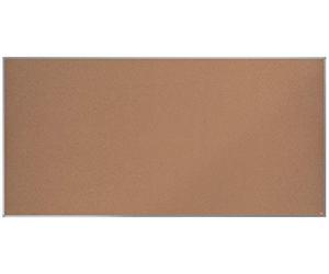 Nobo Cork Noticeboard, 2400 x 1200 mm, Aluminium Trim, Corner Wall Mounting, Essence Range, Light Brown, 1915348