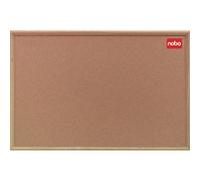 Nobo Cork Noticeboard with Oak Frame Brown 120 x 90 cm
