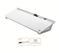 Nobo Desktop Whiteboard Pad Glass Non Magnetic 458X154mm Brilliant White 1905174