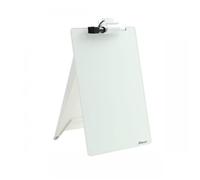 Nobo Glass Dry Wipe Personal Desktop Easel Whiteboard, 21.6 x 29.7 x 3 cm, Brilliant White, 1905173