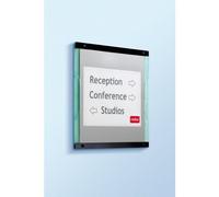 NOBO Display Info Wall Sign Size 460 x 20 x 400mm (display your own message)