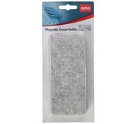 ACCO NOBO Whiteboard Eraser Easypeel 34533944 - Pack of 10 Peelable Felt Pads, White