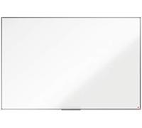 Nobo Enamel Magnetic Whiteboard, 1800 x 1200mm, Aluminium Trim, Corner Wall Mounting, Includes Whiteboard Pen Tray, Essence Range, 180 x 120cm, White, 1915447