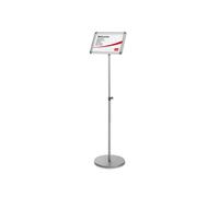 ACCO NOBO Poster Frame Sign Holder - Premium Plus A3 Snap Frame, Freestanding & Height-Adjustable