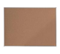 Nobo Cork Noticeboard, 1200 x 900 mm, Aluminium Trim, Corner Wall Mounting, Essence Range, Light Brown, 1903961