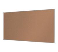 Nobo Cork Noticeboard, 2400 x 1200 mm, Aluminium Trim, Corner Wall Mounting, Essence Range, Light Brown, 1915348