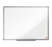 Nobo Enamel Magnetic Whiteboard, 600 x 450mm, Aluminium Trim, Corner Wall Mounting, Includes Whiteboard Pen Tray, Essence Range, 60 x 45cm, White, 1915445