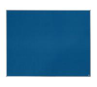 Nobo Felt Noticeboard, 1500 x 1200 mm, Aluminium Trim, Corner Wall Mounting, Essence Range, Blue, 1915456