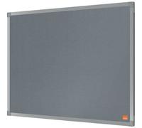 ACCO NOBO Felt Noticeboard Essence 1915204 600 x 450 mm Aluminium Trim Corner Wall Mount Grey