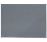 Nobo Felt Noticeboard, 1200 x 900 mm, Aluminium Trim, Corner Wall Mounting, Essence Range, Grey, 1915206