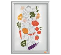 Nobo Essence Mitred A3 Poster Frame Snap-Open with Anti-Glare Cover | Snap frame display for schools, offices, hotels, reception, portrait or landscape, 25mm mitred corners, wall mounted