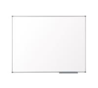 Nobo Steel Magnetic Whiteboard, 1800 x 1200mm, Aluminium Trim, Corner Wall Mounting, Includes Whiteboard Pen Tray, Essence Range, 180 x 120cm, White, 1905213
