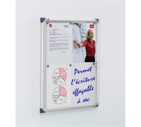 Nobo Extra Flat Magnetic Lockable Noticeboard 4XA4