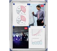 Nobo Extra Flat Magnetic Lockable Noticeboard 6XA4