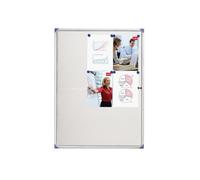 Nobo Lockable Whiteboard Display Case Slimline Noticeboard Home Office 9xA4