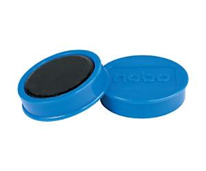 Nobo Extra Strong Whiteboard Magnets Blue 2.5 kg Bearing Capacity 38 mm Pack of 10