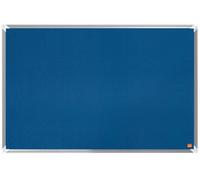 Nobo Felt Notice Board, 900 X 600 mm, Aluminium Trim, Corner Wall Mounting, Premium Plus, Blue