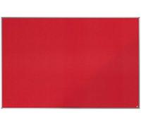 Nobo Felt Noticeboard, 1800 x 1200 mm, Aluminium Trim, Corner Wall Mounting, Essence Range, Red, 1904068