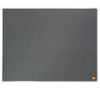 Nobo Felt Noticeboard, 600 x 450 mm, Slim Trim Frame, InvisaMount Mounting System, Impression Pro, Grey, 1915219