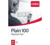 Nobo Plain Flipchart Pad A1 100 Sheet (2 Pack)