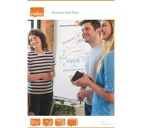 Nobo Flipchart Pad Plain Paper Home Office School Stationery 650x955 20 Sheet