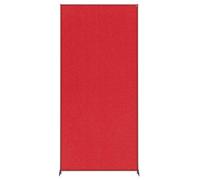Nobo Free Standing Screen Divider, Felt Surface, 1.8 m High, Impression Pro, 800 x 1800 mm, Red, 1915528