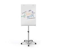 Nobo Moving Glass Conference Whiteboard With Easel Silver