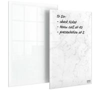 Nobo Glass Mini Whiteboard Notepads 230x152mm White Pack of 2 1915601