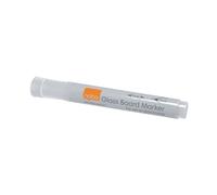 Nobo Glass Whiteboard Markers White (Pack 4)
