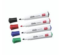 Nobo Glide Drywipe Marker Medium Assorted (4 Pack)