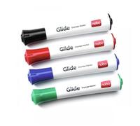 Nobo Glide Drywipe Marker Medium Assorted (4 Pack)