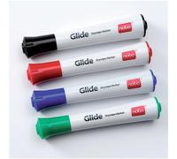 Nobo Glide Whiteboard Pens Fine Tip 4 Pack