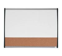 Nobo Horizontal Small Magnetic Whiteboard With Cork Board 58x43 Cm
