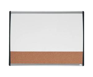 Nobo Horizontal Small Magnetic Whiteboard With Cork Board 58x43 Cm