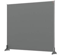 Nobo Impression Pro 1.8 m High Desk Divider, Felt Surface, Grey, 1200 x 1000 mm, 1915501