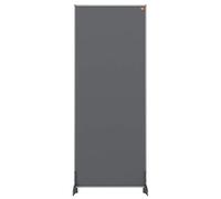 Nobo Impression Pro 1.8 m High Desk Divider, Felt Surface, Grey, 400 x 1000 mm, 1915504