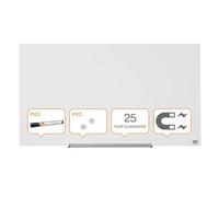 Nobo Impression Pro Glass Magnetic Whiteboard 1000 x 560mm, none