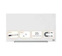 Nobo Magnetic Glass Whiteboard Wall Hanging Dry Erase Office Noticeboard